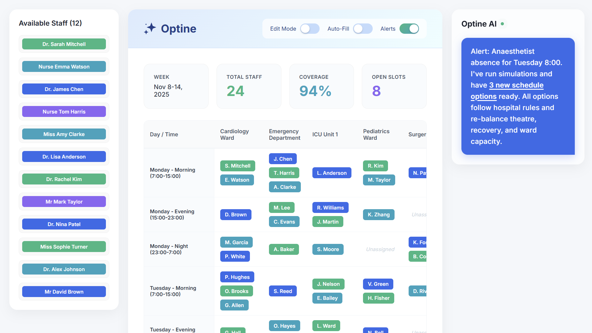 Optine Platform Design